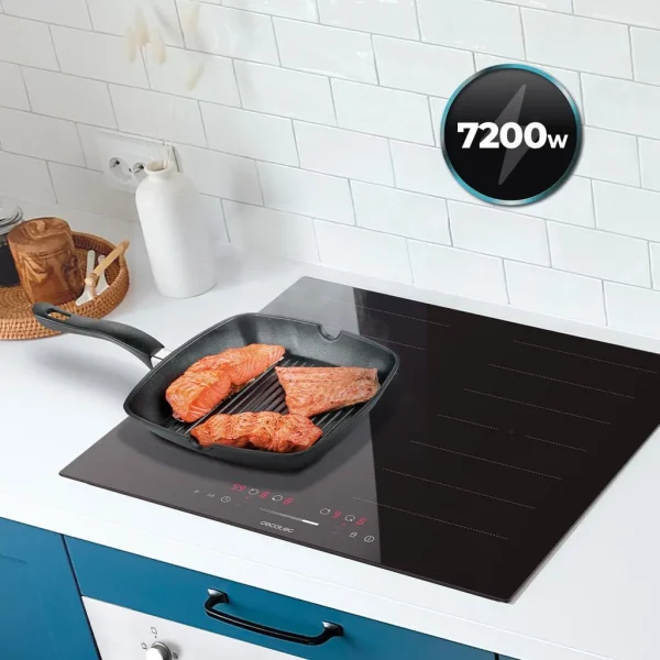 Imagen 6 Placa de inducción Bolero Squad I 4001 Fullflex de 7200 W. Incluye zona flexible, 9 niveles de potencia, Touch Slider y funciones de seguridad Stop&Go y Kid Lock.