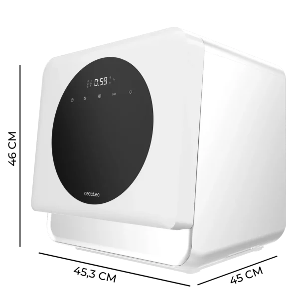 Imagen 4 Lavavajillas compacto Bolero Aguazero 1100 White de 3 cubiertos. 6 programas de lavado, panel Touch Control y diseño eficiente para espacios reducidos.