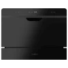 Imagen 2 Lavavajillas semi-integrable Bolero Aguazero 2500 S-BI Black Glass de 6 cubiertos. Eficiencia energética D, 5 programas de lavado y elegante acabado en cristal negro.