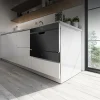 Imagen 6 Lavavajillas semi-integrable Bolero Aguazero 2500 S-BI Black Glass de 6 cubiertos. Eficiencia energética D, 5 programas de lavado y elegante acabado en cristal negro.
