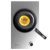 Placa de gas Cecotec Bolero Squad G 1400S Inox con cuatro quemadores y mandos laterales metálicos