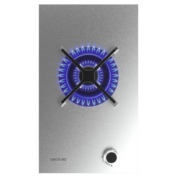 Imagen 2 Placa de gas Cecotec Bolero Squad G 1400S Inox con 4 fuegos, encendido electrónico, sistema de seguridad termopar y acabado duradero en acero inoxidable.
