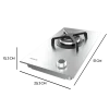 Imagen 4 Placa de gas Cecotec Bolero Squad G 1400S Inox con 4 fuegos, encendido electrónico, sistema de seguridad termopar y acabado duradero en acero inoxidable.