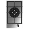 Imagen 3 Placa de gas de acero inoxidable con 4 quemadores, sistema de seguridad termopar y encendido automático. Potencia total de 7 kW para una cocina eficiente.