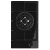 Imagen 2 Placa de gas Bolero Squad G 1400F Glass Black con 4 fuegos, superficie de cristal templado, encendido automático y sistema de seguridad FlameOut integrado.