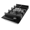 Imagen 5 Placa de gas Bolero Squad G 1400F Glass Black con 4 fuegos, superficie de cristal templado, encendido automático y sistema de seguridad FlameOut integrado.