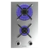 Imagen 2 Placa de gas Cecotec Bolero Squad G 2400S Inox con 2 fuegos, acabado en acero inoxidable, encendido automático y sistema de seguridad para una cocina eficiente.
