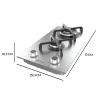 Imagen 4 Placa de gas Cecotec Bolero Squad G 2400S Inox con 2 fuegos, acabado en acero inoxidable, encendido automático y sistema de seguridad para una cocina eficiente.