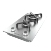 Imagen 5 Placa de gas Cecotec Bolero Squad G 2400S Inox con 2 fuegos, acabado en acero inoxidable, encendido automático y sistema de seguridad para una cocina eficiente.