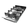 Imagen 5 Placa de gas de 2 fuegos en acero inoxidable con mandos frontales y quemadores de alta eficiencia. Diseño compacto y resistente para cocinas funcionales.