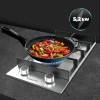 Imagen 8 Placa de gas de 2 fuegos en acero inoxidable con mandos frontales y quemadores de alta eficiencia. Diseño compacto y resistente para cocinas funcionales.