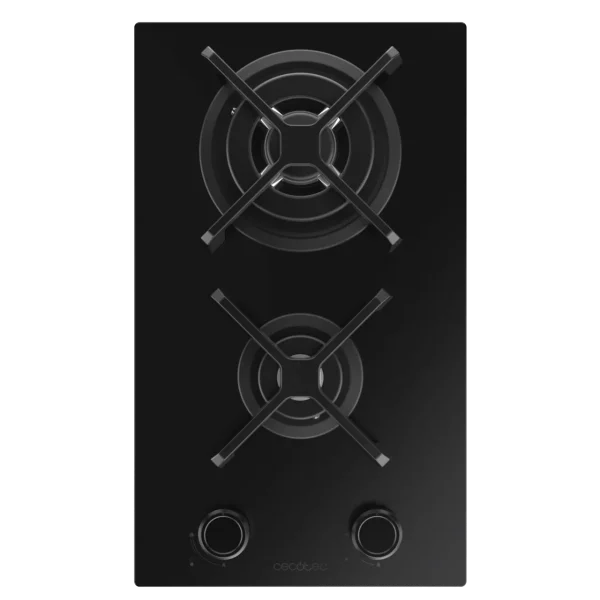 Imagen 3 Placa de gas de 4 fuegos con cristal Nano Glass, quemadores Sabaf de alta eficiencia, parrillas de hierro fundido y sistema de seguridad FlameFailure integrado.