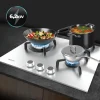 Imagen 8 Placa de gas Bolero Squad G 3400S Inox con 3 quemadores, incluyendo un potente quemador Triple Ring. Superficie de acero inoxidable y sistema de seguridad FFD.