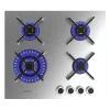 Imagen 2 Placa de gas Bolero Squad G 4400S Inox de Cecotec con 4 quemadores, superficie de acero inoxidable, mandos mecánicos y sistema de seguridad termopar.