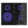 Imagen 2 Placa de gas Bolero Squad G 4400F Glass Black con 4 fuegos, superficie de cristal templado, autoencendido y sistema de seguridad FFD para una cocina eficiente.