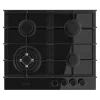Imagen 3 Placa de gas Bolero Squad G 4400F Glass Black con 4 fuegos, superficie de cristal templado, autoencendido y sistema de seguridad FFD para una cocina eficiente.