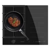 Placa de cocina híbrida Cecotec Bolero Squad GI 3500 Hybrid FullFlex con zonas de inducción y quemadores de gas sobre cristal negro