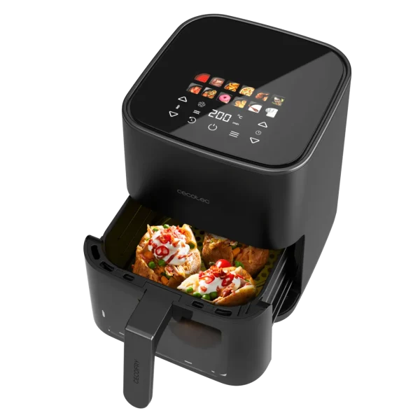 Imagen 2 Freidora de aire Cecofry&Grill Duoheat 4000 de 4 L y 1900 W. Tecnología de doble resistencia para un dorado perfecto y función grill en un diseño compacto.
