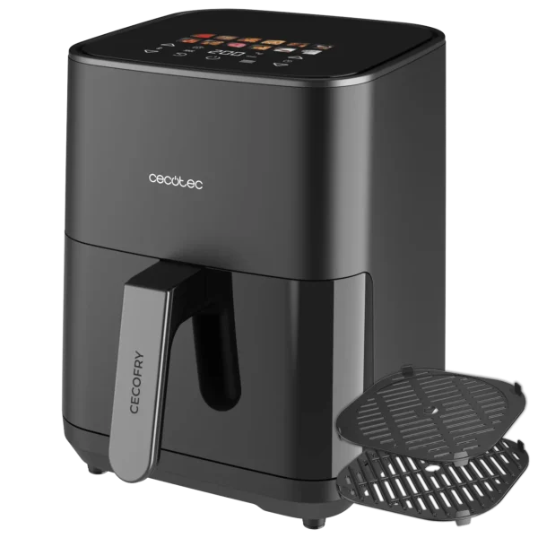 Imagen 4 Freidora de aire Cecofry&Grill Duoheat 4000 de 4 L y 1900 W. Tecnología de doble resistencia para un dorado perfecto y función grill en un diseño compacto.