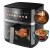 Freidora de aire Cecofry&Grill Duoheat 8000 de 8 litros color negro con pantalla táctil