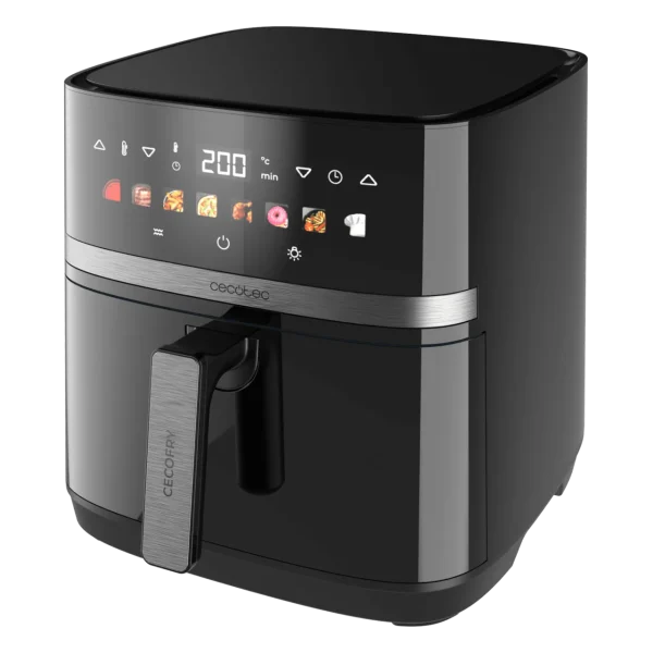 Imagen 4 Freidora de aire de 8L y 2200W con tecnología DuoHeat. Doble resistencia para un dorado perfecto y sabor a parrilla en tus recetas saludables sin aceite.