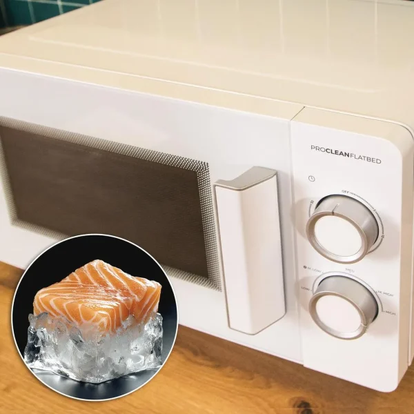 Imagen 8 Microondas Proclean 3020 Flatbed de 20 litros y 700 W. Diseño sin plato giratorio para maximizar el espacio interior y facilitar la limpieza en cada uso.