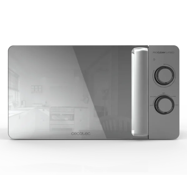 Imagen 2 Microondas Proclean 3060 Flatbed Mirror de 20 litros y 700 W. Tecnología sin plato para máximo espacio interior y elegante diseño con acabado de espejo.