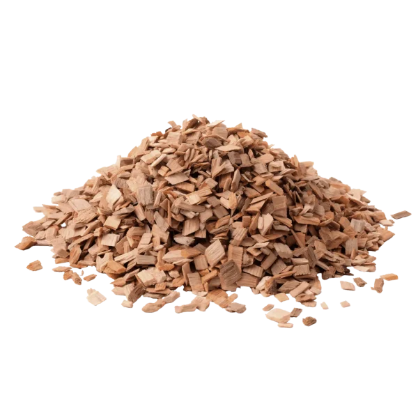 Imagen 2 Chips de madera de roble natural para ahumadores y freidoras Cecofry. Aportan un aroma y sabor ahumado intenso a carnes, pescados y verduras.
