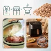 Imagen 3 Chips de madera de roble natural para ahumadores y freidoras Cecofry. Aportan un aroma y sabor ahumado intenso a carnes, pescados y verduras.