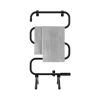 Radiador toallero eléctrico Cecotec ReadyWarm 5000 Towel Black de 100 W en color negro montado en pared de baño