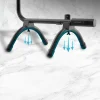 Imagen 8 Radiador toallero eléctrico de bajo consumo Cecotec ReadyWarm 5000 Towel Black con 100W, indicador luminoso y doble uso: suelo o pared. Máxima seguridad.