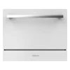 Imagen 2 Lavavajillas compacto Bolero Aguazero 2400 White Glass de 6 servicios. Eficiencia energética clase D, panel Touch Control y acabado premium en cristal blanco.