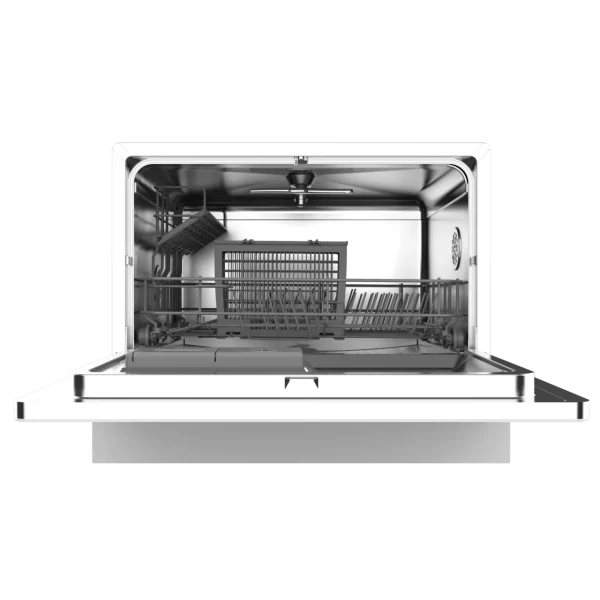 Imagen 3 Lavavajillas semi-integrable Bolero Aguazero 2500 S-BI White Glass de 6 servicios. Eficiencia clase D, 5 programas y panel Touch Control para un lavado eficiente.