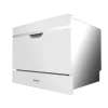 Imagen 5 Lavavajillas semi-integrable Bolero Aguazero 2500 S-BI White Glass de 6 servicios. Eficiencia clase D, 5 programas y panel Touch Control para un lavado eficiente.