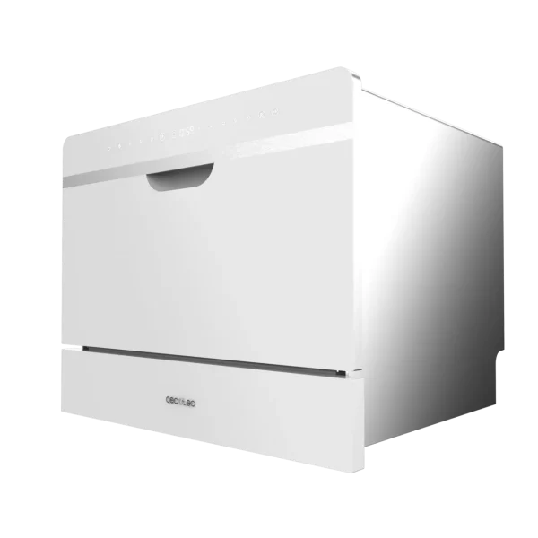 Imagen 5 Lavavajillas semi-integrable Bolero Aguazero 2500 S-BI White Glass de 6 servicios. Eficiencia clase D, 5 programas y panel Touch Control para un lavado eficiente.