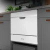Imagen 8 Lavavajillas semi-integrable Bolero Aguazero 2500 S-BI White Glass de 6 servicios. Eficiencia clase D, 5 programas y panel Touch Control para un lavado eficiente.