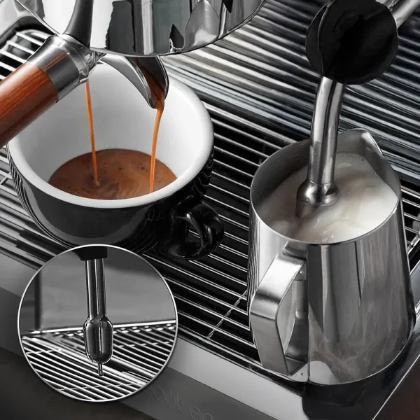 Imagen 8 Cafetera espresso barista Baristeo Classic de Cecotec. Con 20 bares de presión, sistema Thermoblock y manómetro para un café profesional de máxima calidad.