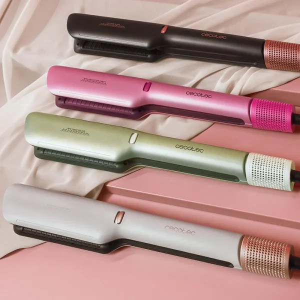 Imagen 4 Protege tu cabello con RitualCare Air Lisse Champagne. Plancha con aire, tecnología iónica, queratina y aceite de argán para un alisado brillante y saludable.