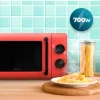 Imagen 4 Microondas mecánico Proclean 3110 Red con grill de Cecotec. Capacidad de 20 litros, 700W de potencia y tecnología 3DWave para un calentamiento uniforme.
