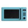 Microondas digital Cecotec ProClean 5110 Blue frontal con panel digital, pantalla LED y detalle de diseño azul