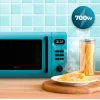 Imagen 3 Microondas digital ProClean 5110 Blue de Cecotec con 20 litros de capacidad, grill de 800 W y revestimiento Ready2Clean. Diseño elegante y fácil limpieza.