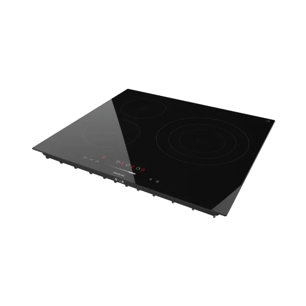 Imagen 4 Placa vitrocerámica Cecotec Bolero Squad V 3100 con 3 zonas de cocción, triple anillo, 5700W de potencia, control táctil y sistemas de seguridad avanzados.