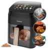 Freidora de aire Cecofry&Grill Smokin' 4500 negra con función de ahumador y grill