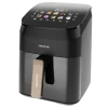 Imagen 5 Freidora de aire 4,5 L y 1900 W con grill y ahumador. Logra sabores a brasa, texturas crujientes y cocciones saludables sin aceite en carnes y verduras.