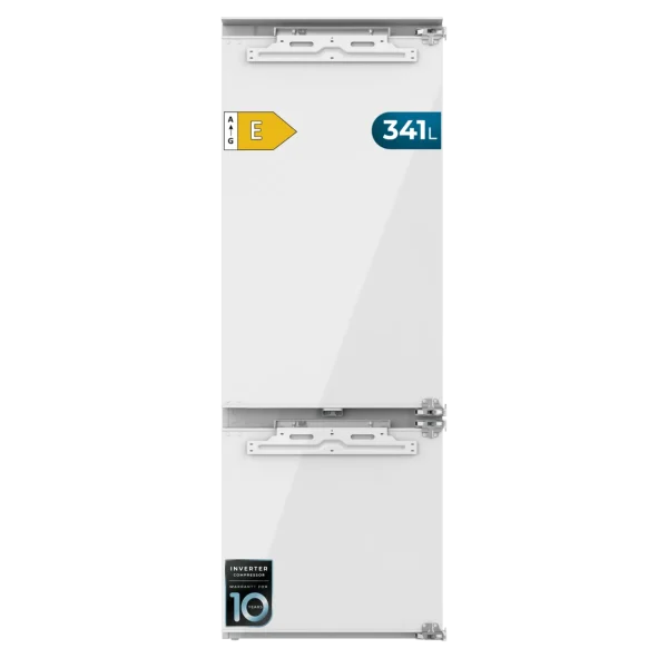 Frigorífico combi integrable Cecotec Bolero CoolMarket Combi BI-D FLW 341 de 193,7 cm con iluminación interior Full LED Wall