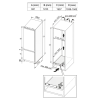 Imagen 3 Frigorífico combi integrable Bolero CoolMarket Combi BI-D FLW 341 con 341 L, Full LED Wall y Total NoFrost. Eficiencia clase E y compresor Inverter silencioso.
