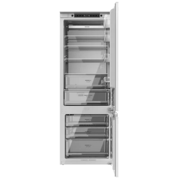 Imagen 5 Frigorífico combi integrable Bolero CoolMarket Combi BI-D FLW 341 con 341 L, Full LED Wall y Total NoFrost. Eficiencia clase E y compresor Inverter silencioso.