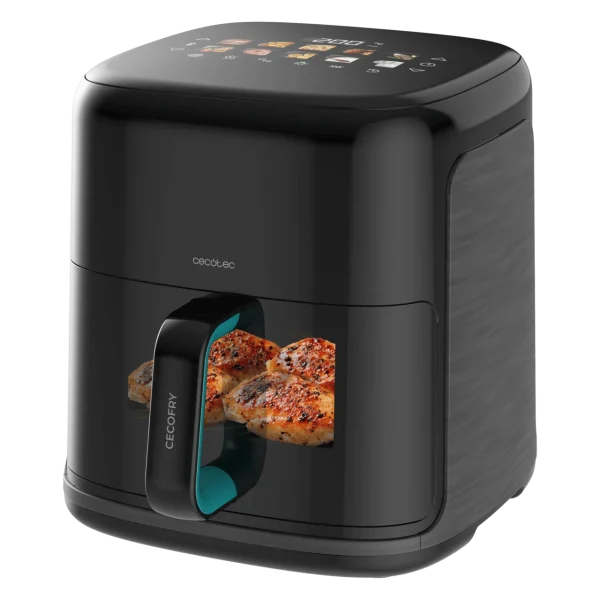 Imagen 2 Freidora de aire y parrilla de 6,5 L con 2000 W y ahumador. Tecnología Advanced Hot Air, sonda térmica y resistencias superior e inferior para un sellado perfecto.