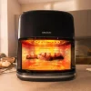 Imagen 8 Freidora de aire y parrilla de 6,5 L con 2000 W y ahumador. Tecnología Advanced Hot Air, sonda térmica y resistencias superior e inferior para un sellado perfecto.