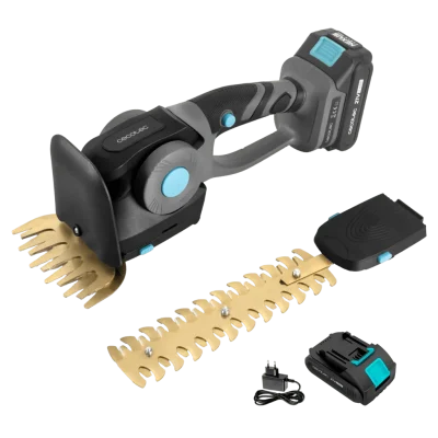Cortasetos de mano Cecotec TitaniumSword 2120 Hand XL 2en1 con batería 21V y cuchillas de titanio